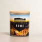 Rome Inspired Scented Soy Candle , 11 ounces - Great Gift For Travelers