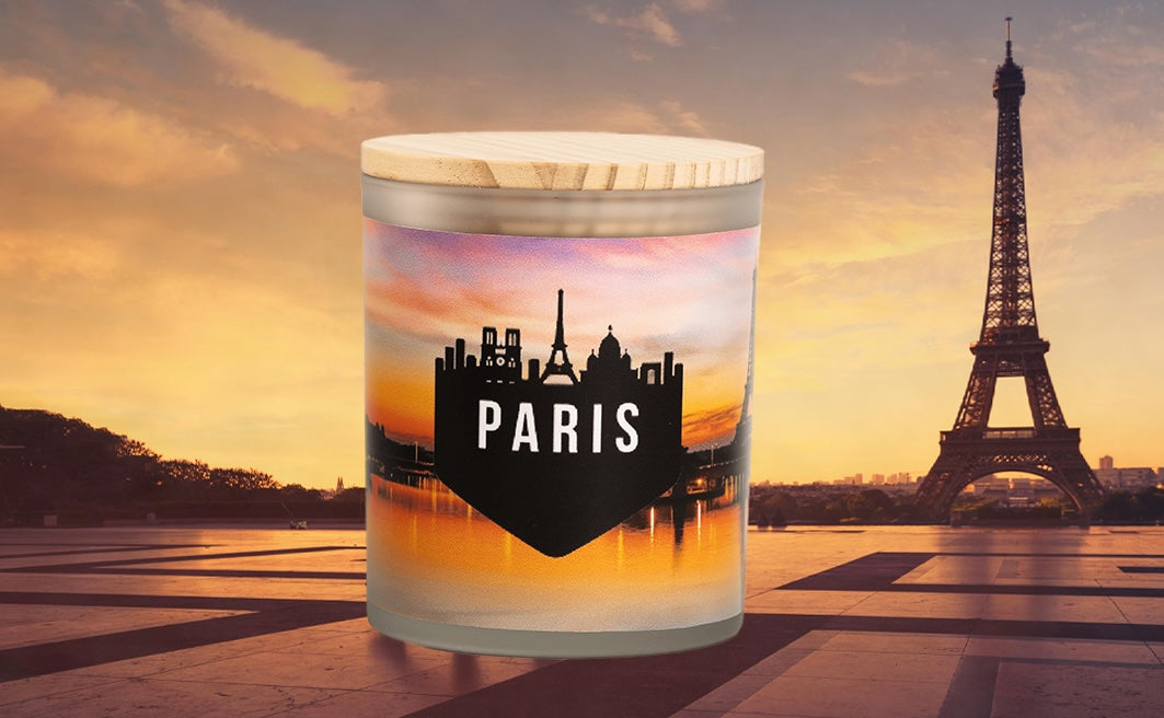 Paris Inspired Scented Soy Candle 11 ounces - Great Gift For the Travelers in Your Life