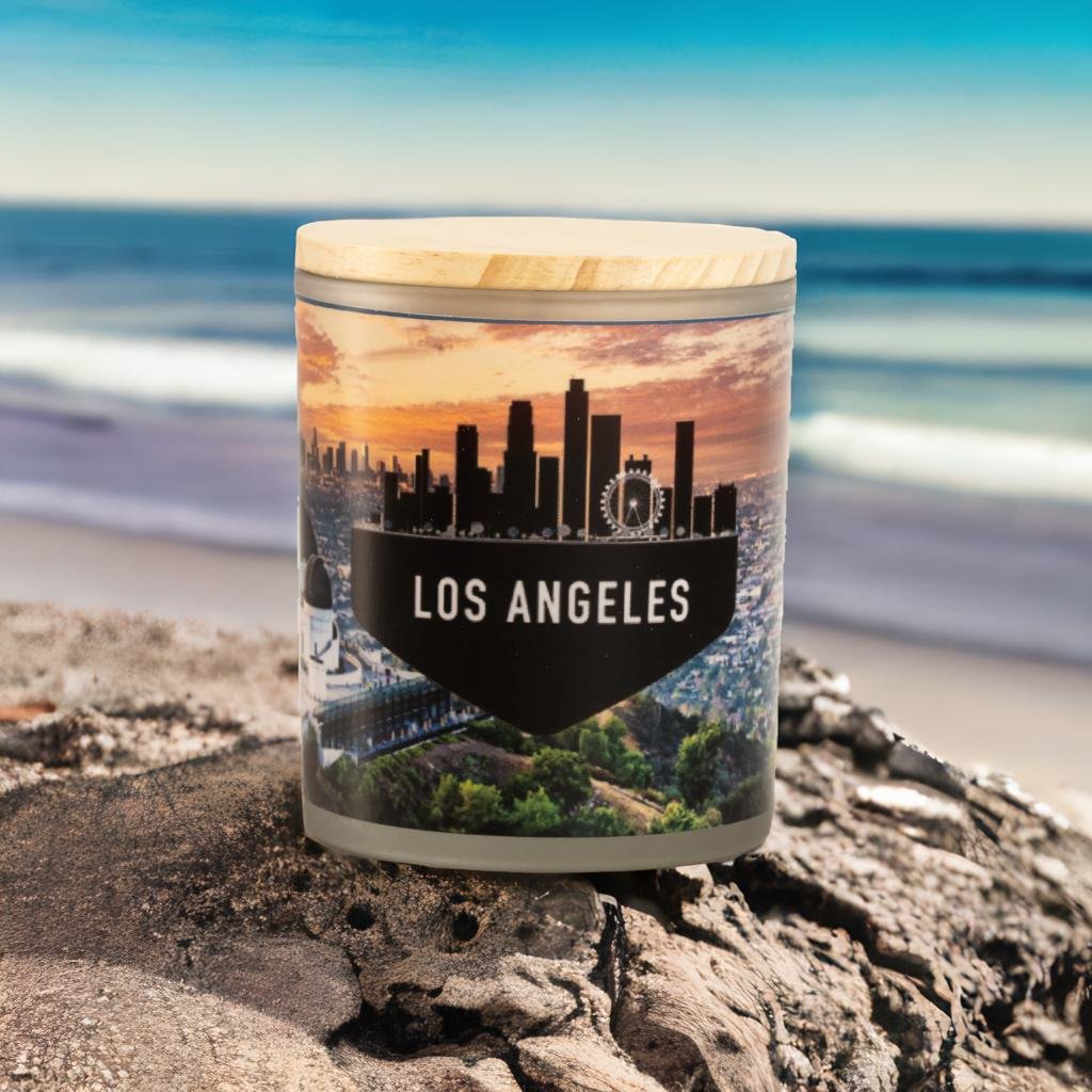 Los Angeles Inspired Scented Soy Candle 11 ounces - Great Gift For the Travelers in Your Life