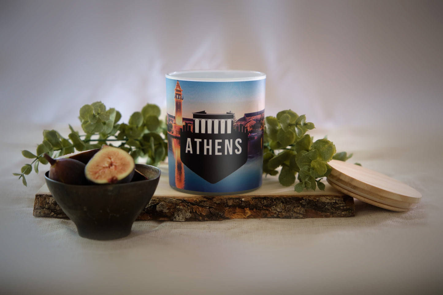 Athens Inspired Scented Soy Candle, 11 ounces - Great Gift For Travelers