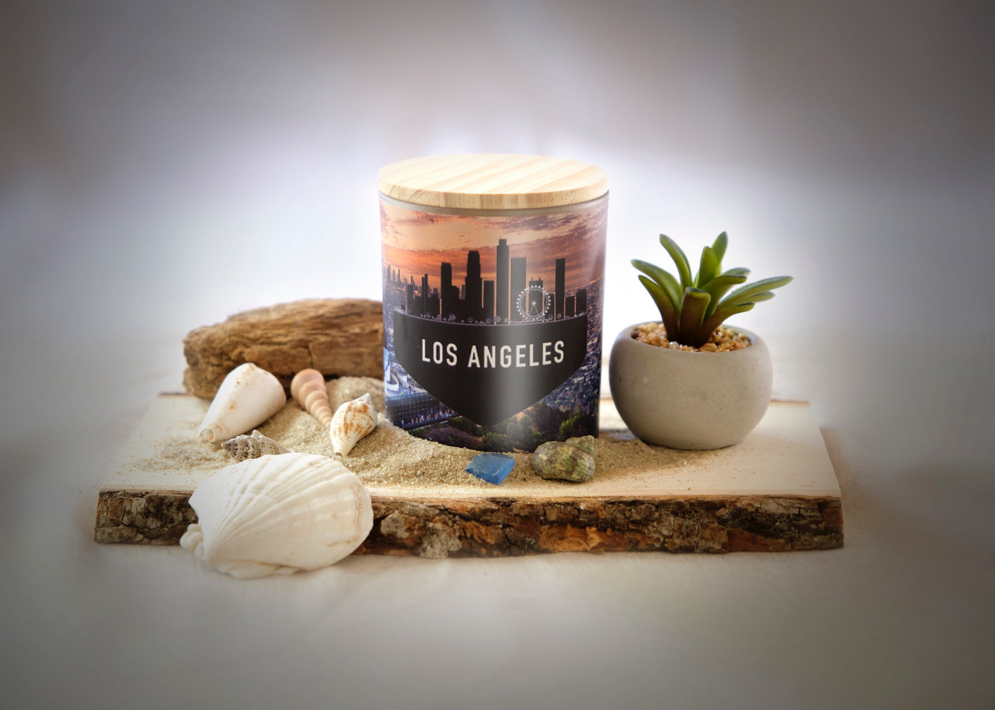 Los Angeles Inspired Scented Soy Candle 11 ounces - Great Gift For the Travelers in Your Life