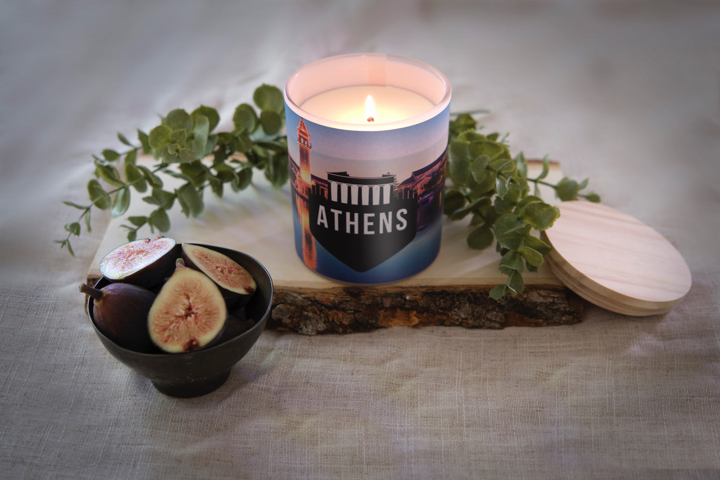 Athens Inspired Scented Soy Candle, 11 ounces - Great Gift For Travelers