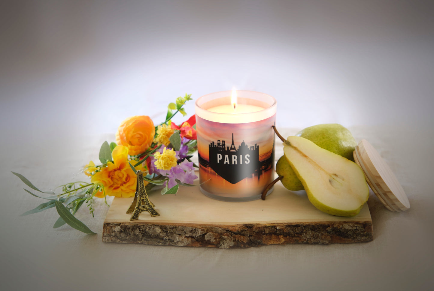 Paris Inspired Scented Soy Candle 11 ounces - Great Gift For the Travelers in Your Life